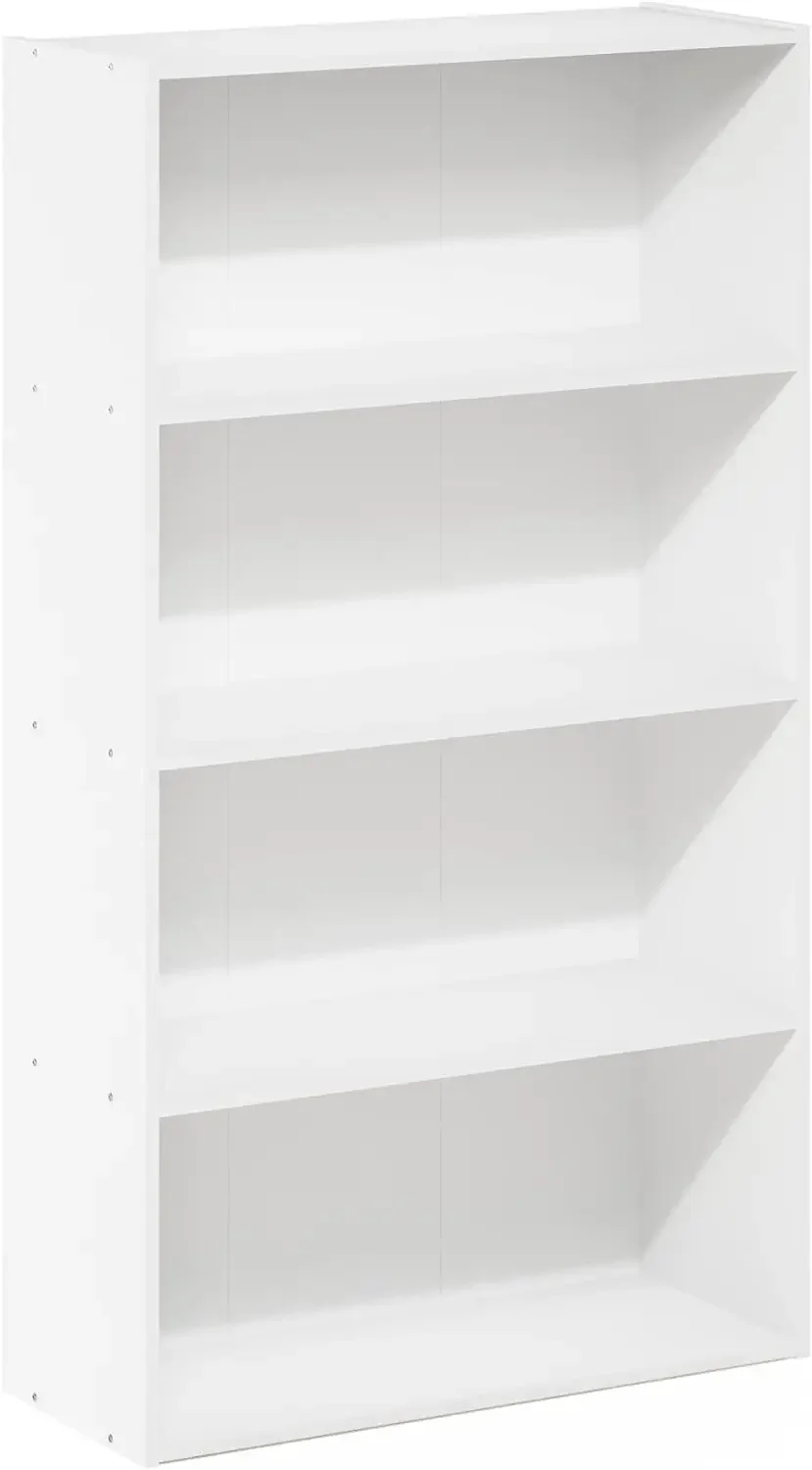 NEW Pasir 4-Tier Bookcase/Bookshelf/Storage Shelves, White USA