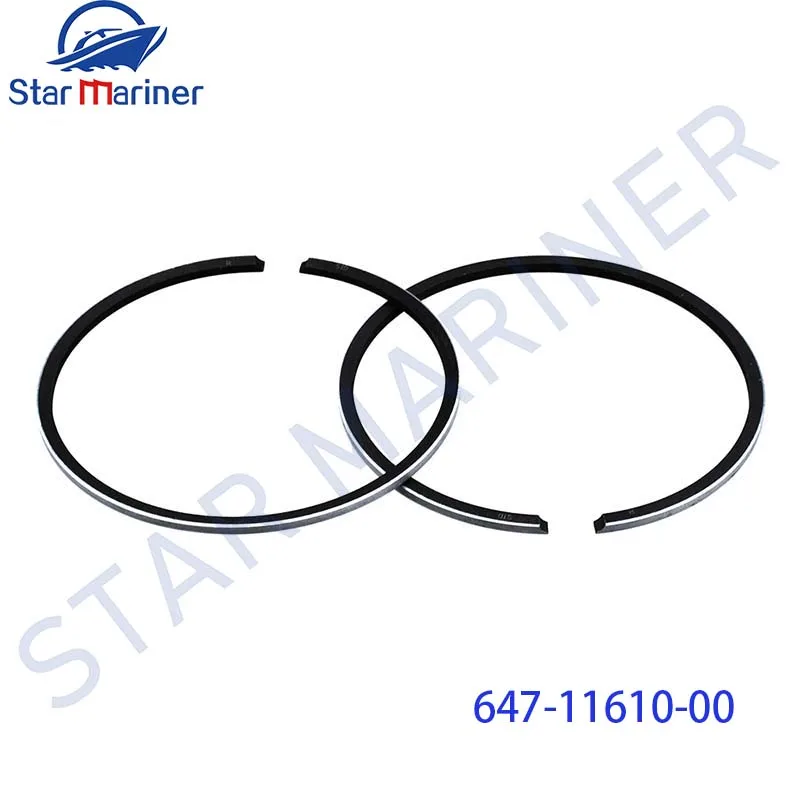 647-11610 Piston Ring STD 50mm for yamaha outboard 5HP 8HP 2 stroke Outboard engine boat motor 647-11610-00