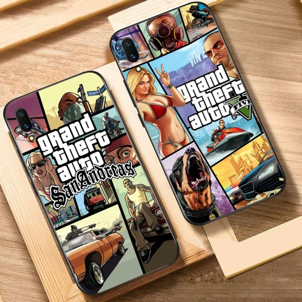 

GTA Phone Case For Huawei Y9 6 7 5 Prime Enjoy 7s 7 8 plus 7a 9e 9plus 8E Lite Psmart Shell