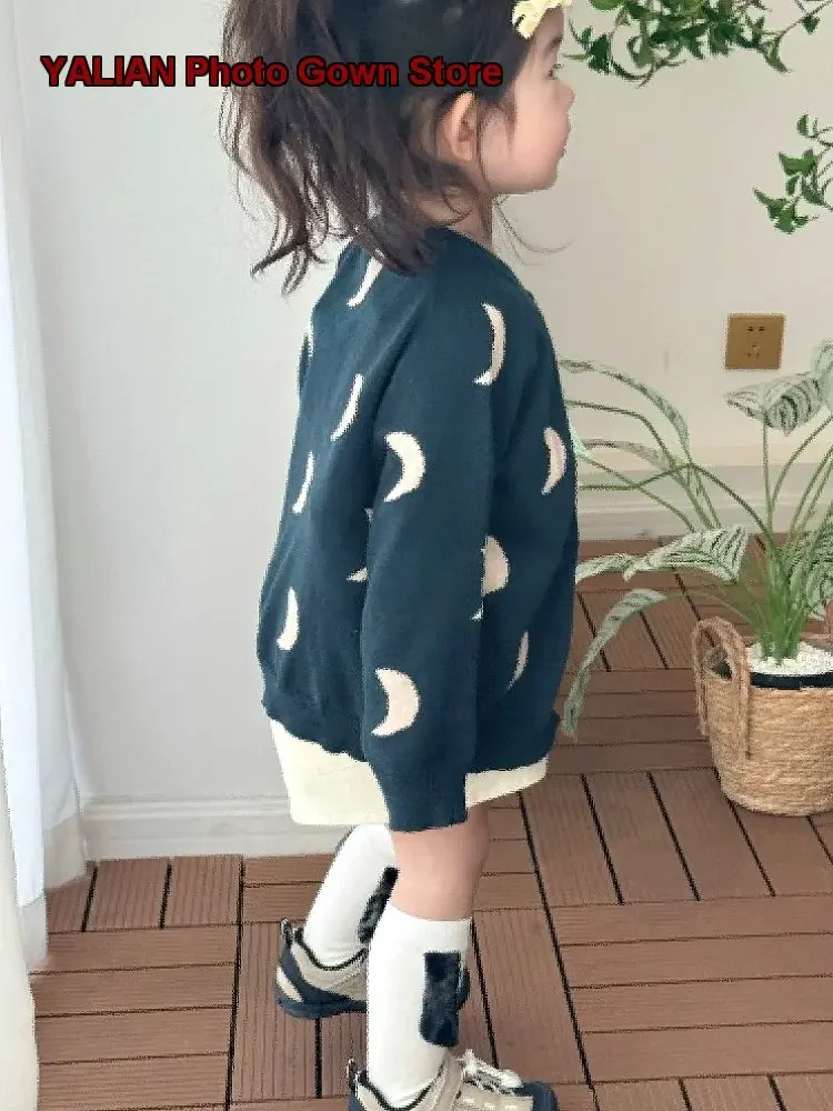 Infant One-Piece Knit Bodysuit Pure Cotton Round Neck for Baby Boys Girls Kids