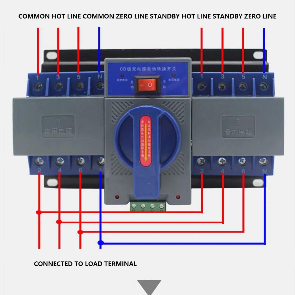 Home Automatic Transfer Switch Mall Dual Power Generator Changeover Switches