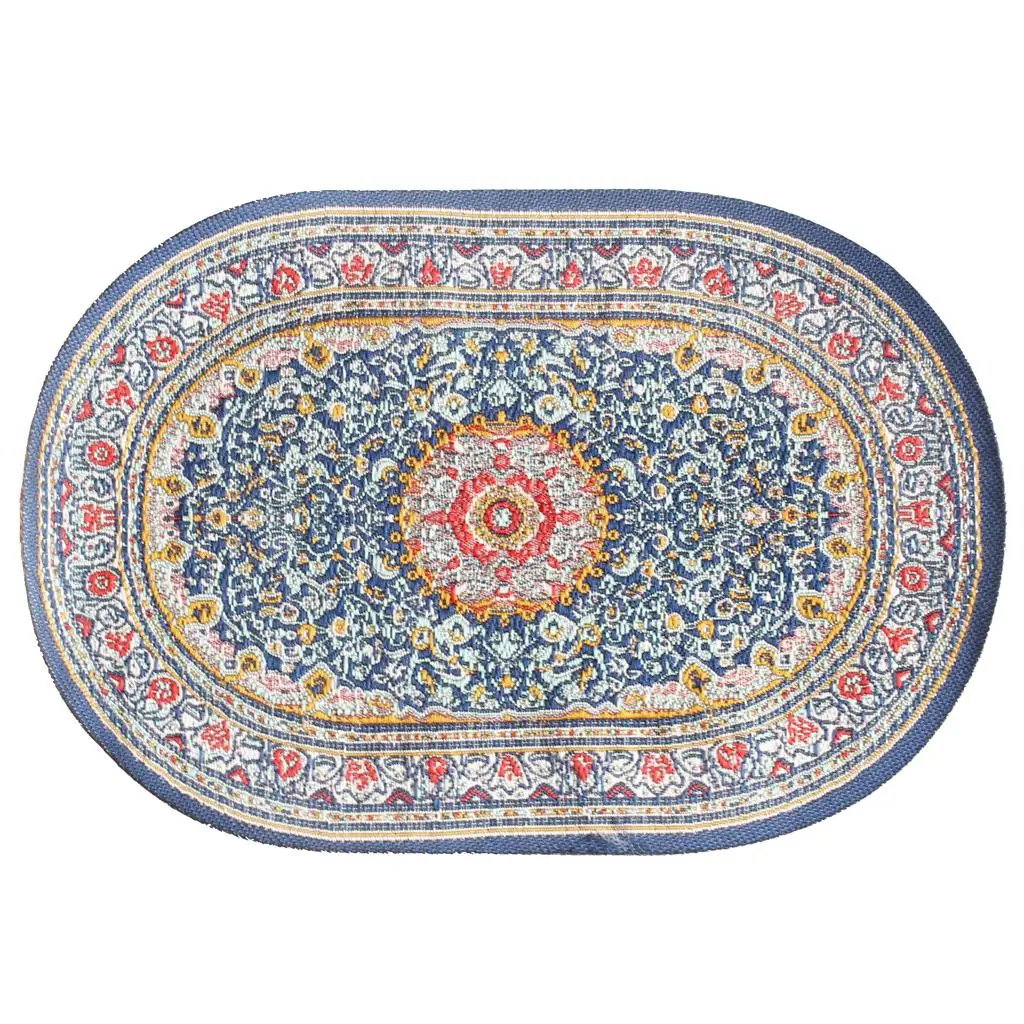 ドールハウス ミニチュア織カーペット 床材 - ドールハウス エリアラグ - 1/12 スケール 家具アクセサリー 装飾