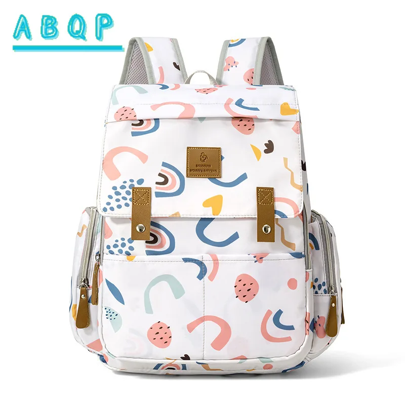Diaper Bag Backpack Luxury Brand Cartoon Fashion Baby Diaper Bag Backpack Large Capacity Lightweight Baby Bag Multifunctional