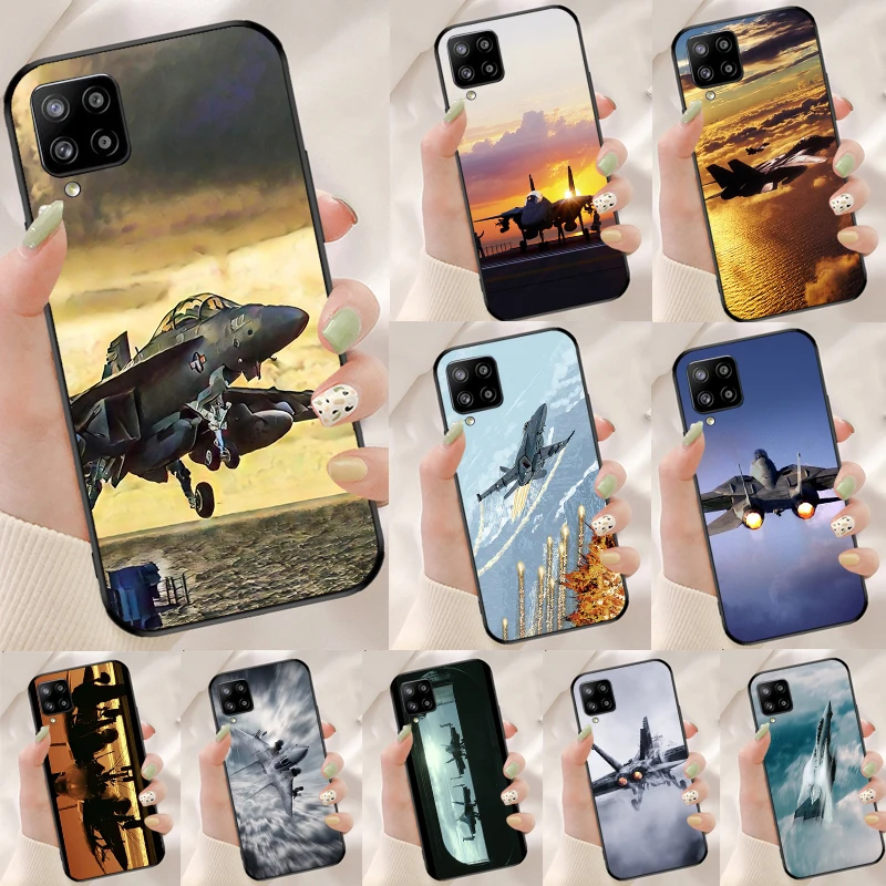 F14 Tomcat Fighter For Samsung Galaxy A26 A05 A06 A16 A54 A34 A14 A22 A32 A52 A55 A35 A15 A53 A13 A56 A36 Case