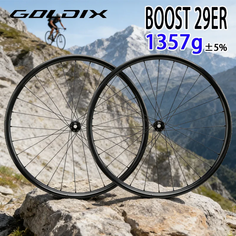 

GOLDIX mtb wheelset 29er carbon Ratchet 36T 28-hole boost cube for Shimano Straight-pull 6 bolt 29 mtb carbon wheels disc brake