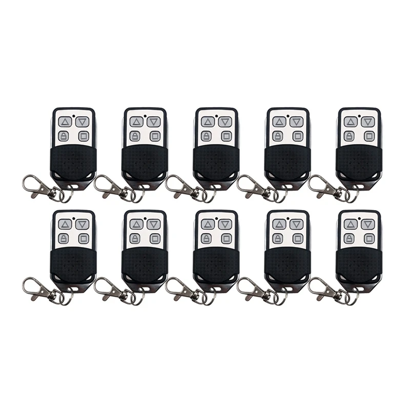 

10X 4 Button Electric Garage Door Opener Wireless Remote Control 433MHZ Igniter Wireless Radio Frequency Remote Control