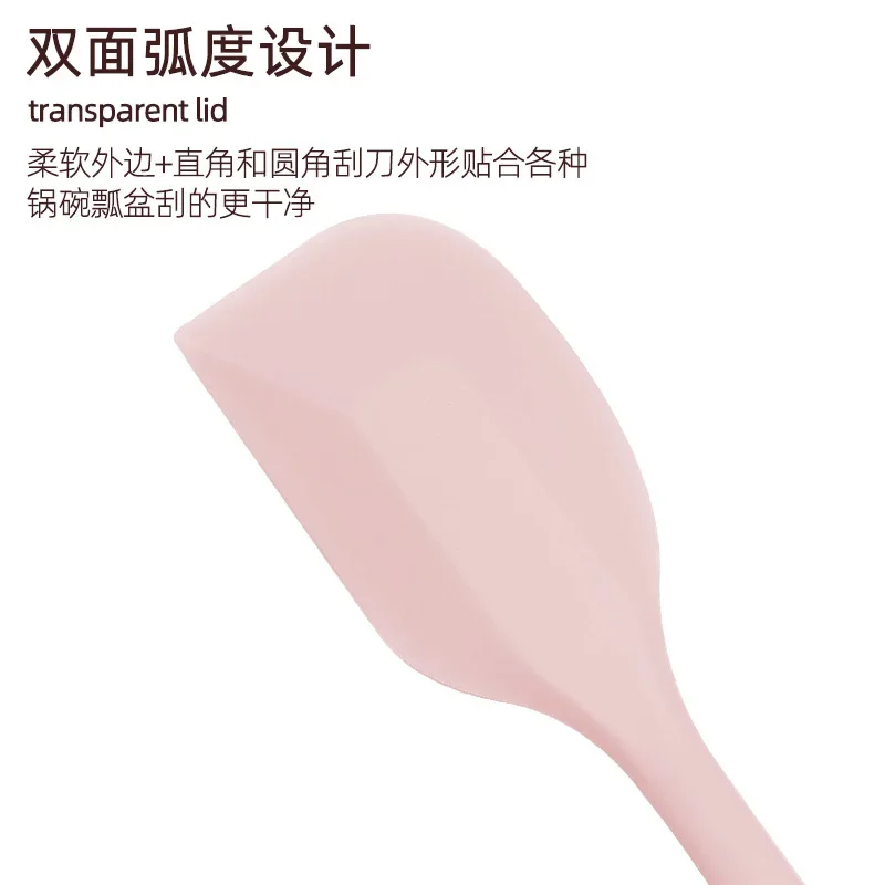 1Pcs Cream Cake Baking Scraper Non-stick Silicone Spatula Kitchen Butter Pastry Blenders Salad Mixer Batter Pies Cooking Tools