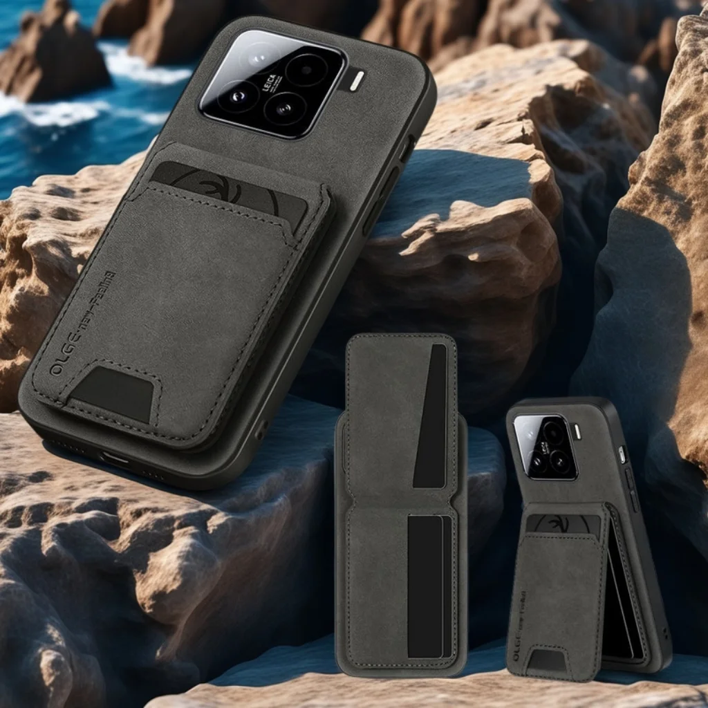 

Для Xiaomi 15/15pro ультрасовместимый чехол для телефона кожаный кошелек держатель для карт кожаный чехол