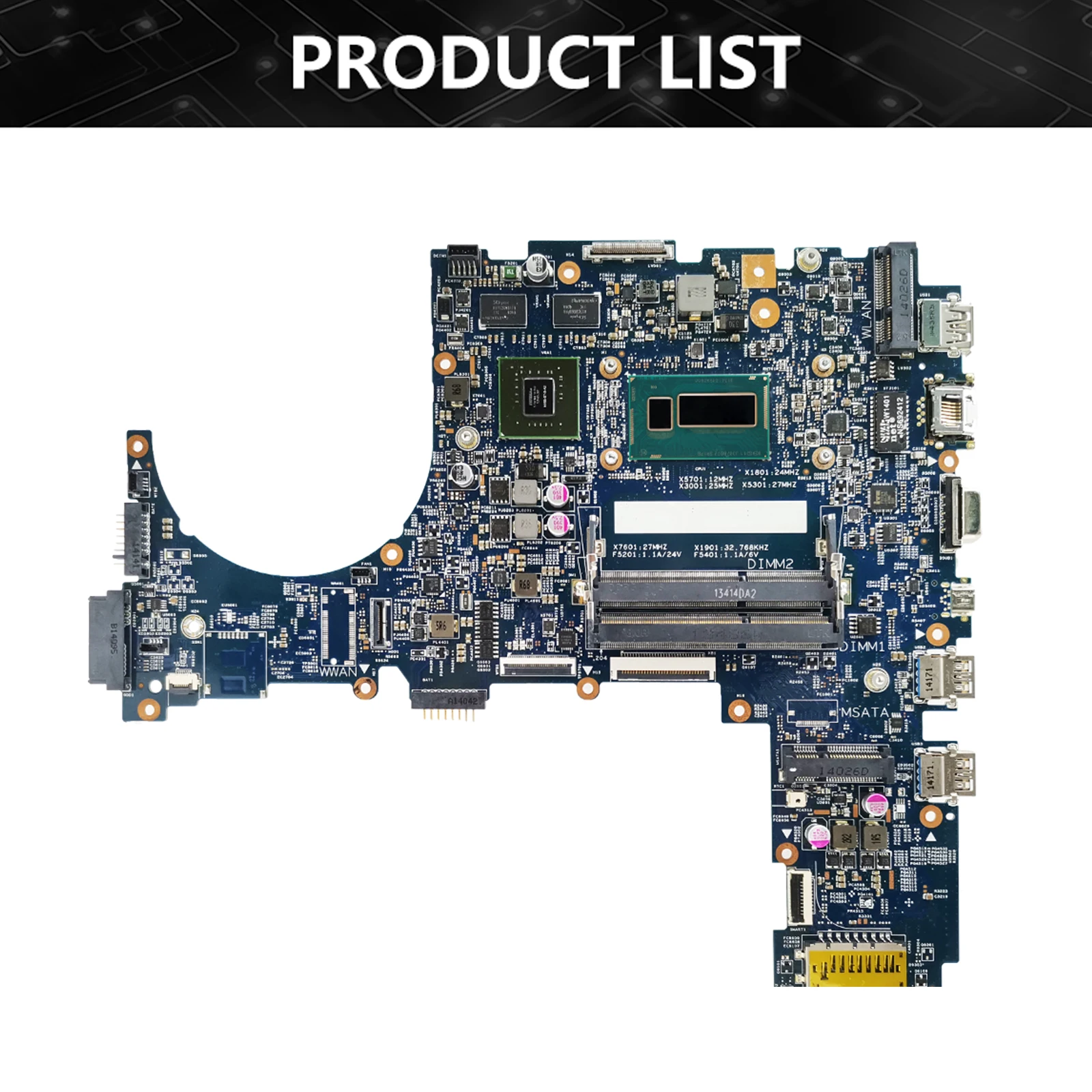 Placa base para ordenador portátil ASUS PRO ADVANCED B551LA, B551L, B551, i3, i5, i7, CPU GT840M, DDR3