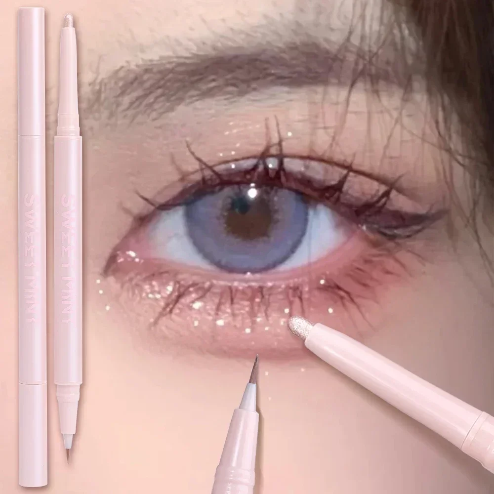 Glitter Diamond Eyeliner Potlood Markeerstift Glitter Oogschaduw Liggende Zijderups Pen Make-up Schoonheid Vrouwelijke Cosmetische Koreaanse Make-up