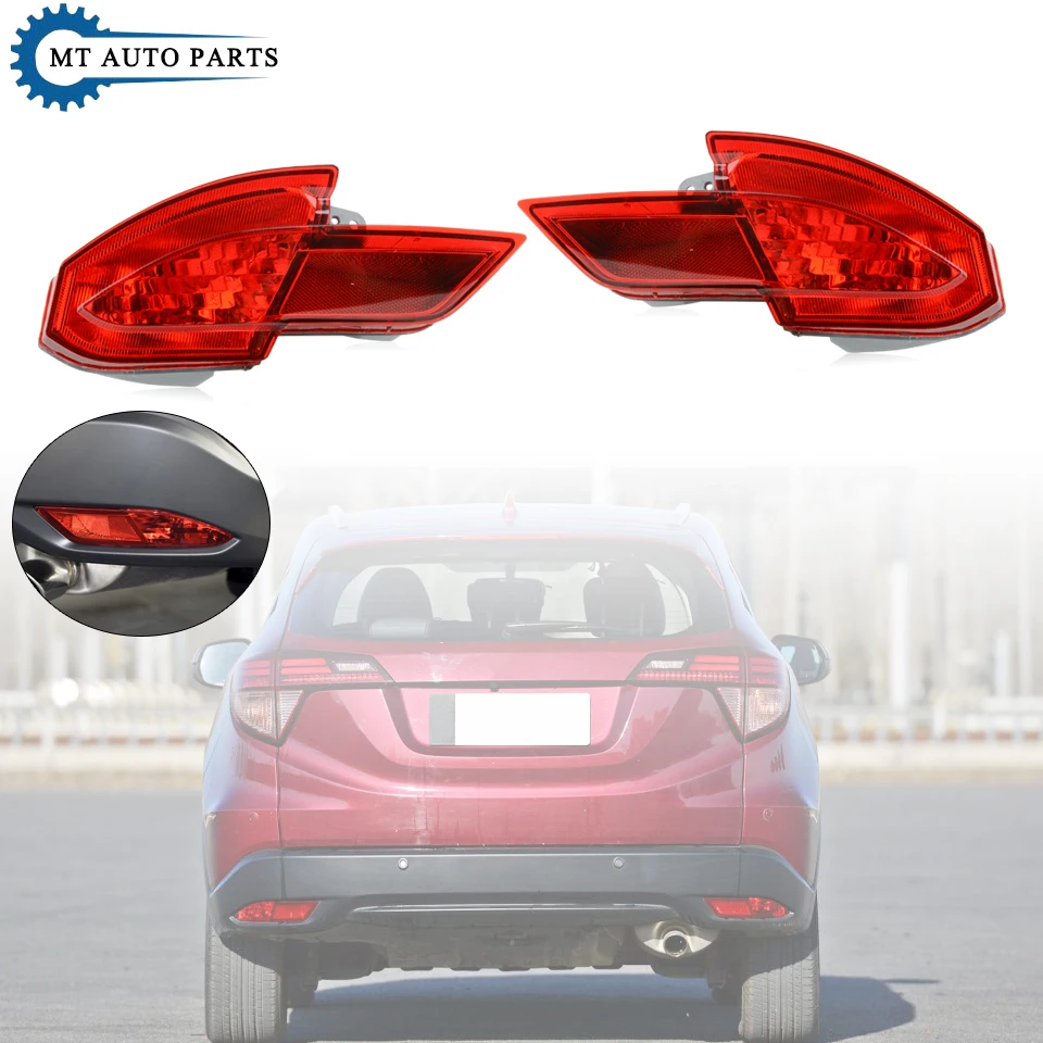 

MTAP Car Rear Bumper Fog Light Rear Reflector Lamp For Honda Vezel HRV RU1/5/6 2014 2015 2016 2017 2018 Foglights Without Bulb