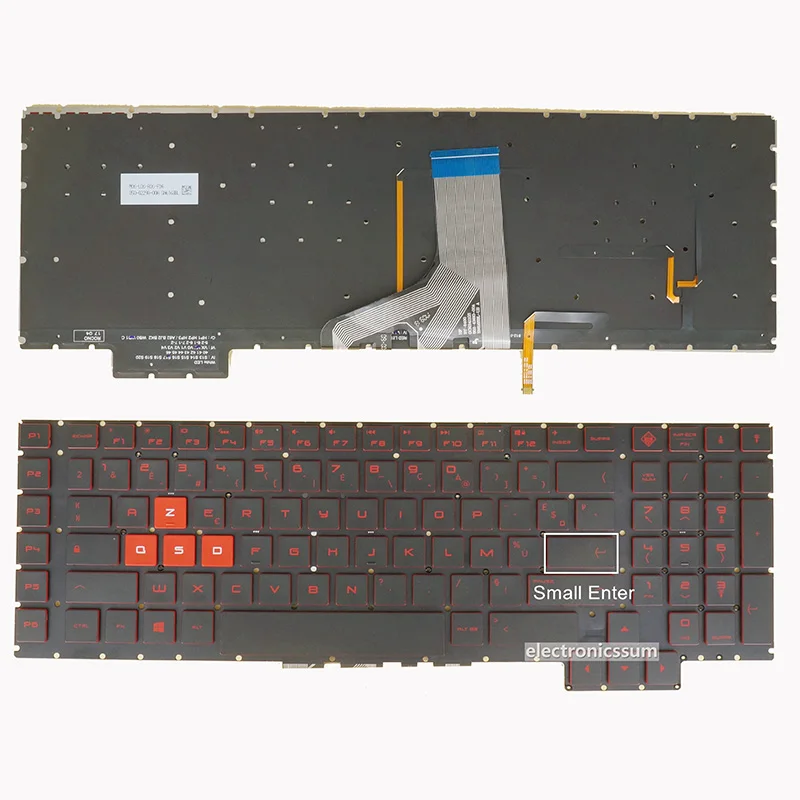 RED Backlit Keyboard for HP Omen 17-an000 17t-an000 an099nf  an014nf an025nf an098nf  an044nf an097nf  NSK-XH0BQ 9Z.NEBBQ FR CF