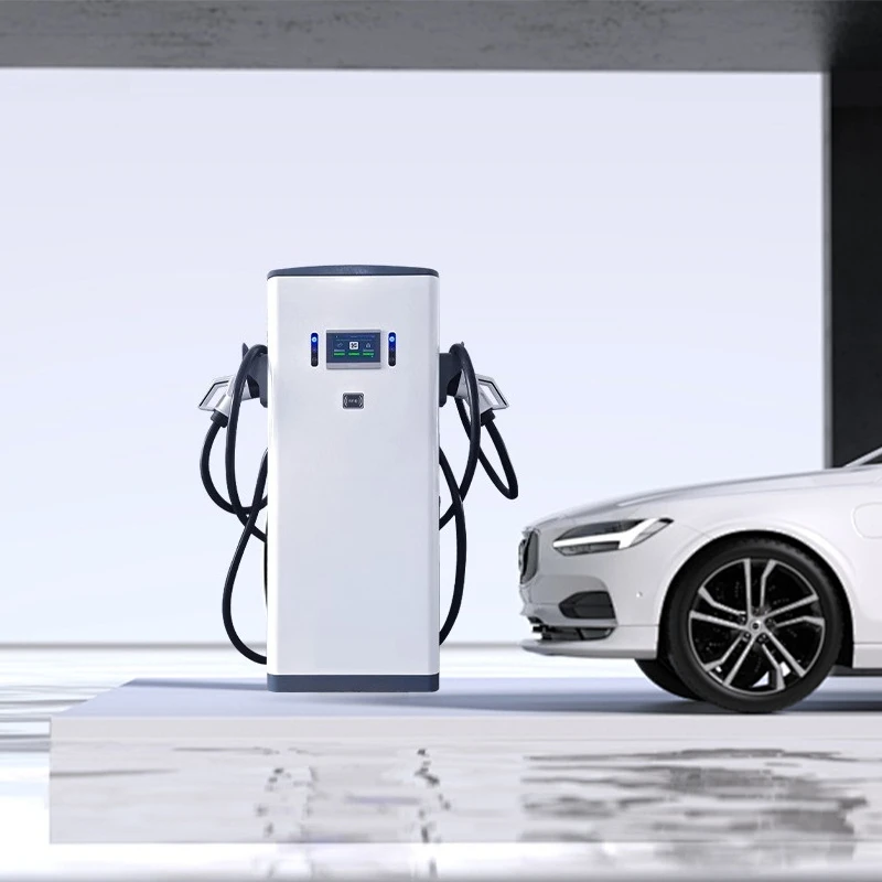60kW DC Fast Charger CCS2 Dual Gun Floor Mounted Charging Station Dynamic Load Balance Smart APP 4G WiFi RFID OCPP 1.6J Pile