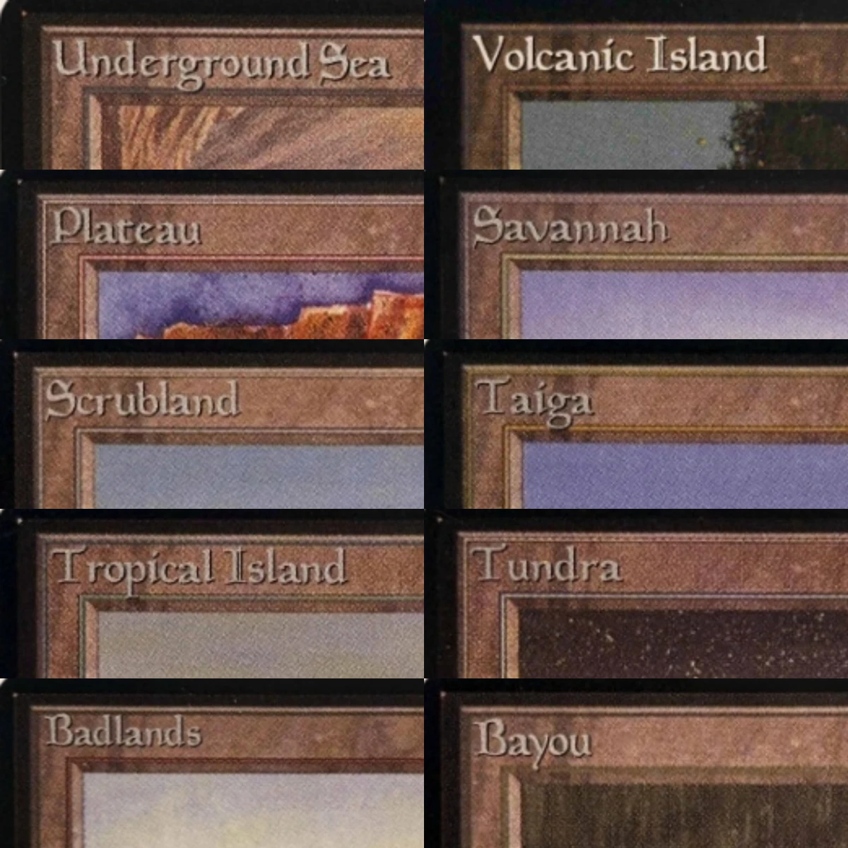 LK29 Beta Dual Lands P9 Taiga Bayou Black Lotus Ancestral Recal High-Quality TCG Proxy Cards (Black-Core)
