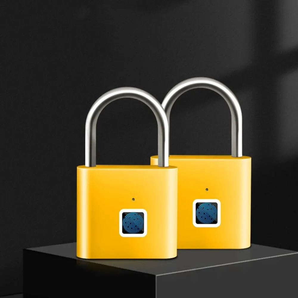 

Portable Keyless Fingerprint Lock Waterproof USB Charging Smart Padlock Zinc Alloy Intelligent Safety Electronic Door Lock Home