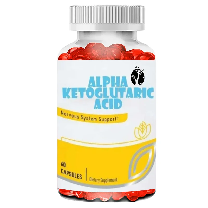 

AKG Supplement Capsules - Each Vegetarian Capsule Contains 300 Milligrams of Alpha Ketoglutarate Energy and Metabolic Support