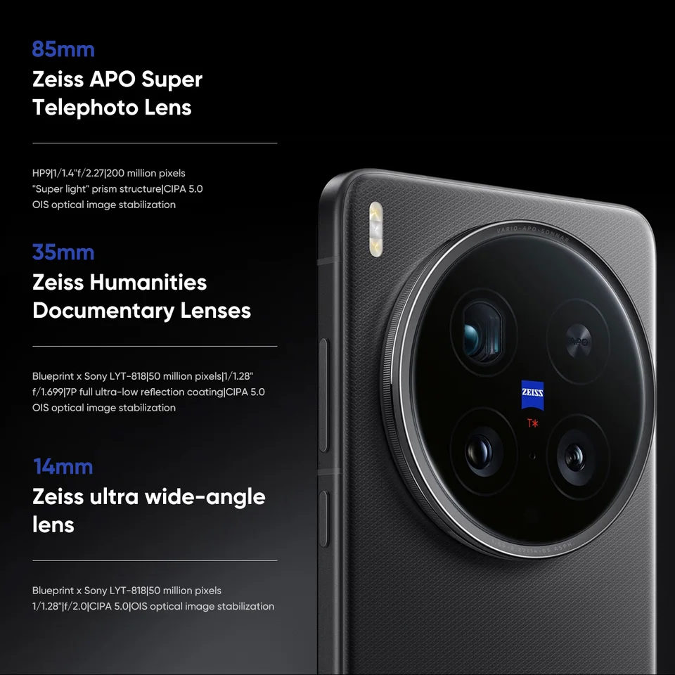 2025 Vivo X200 Ultra 中国語版 Snapdragon 8 Elite 6.82 インチ 120Hz