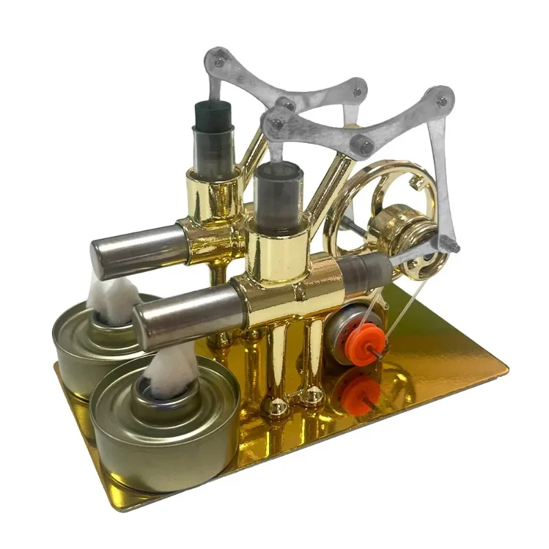 Mini Balance Engine Model Steam Power Generator Physics Experiment Educational Toy