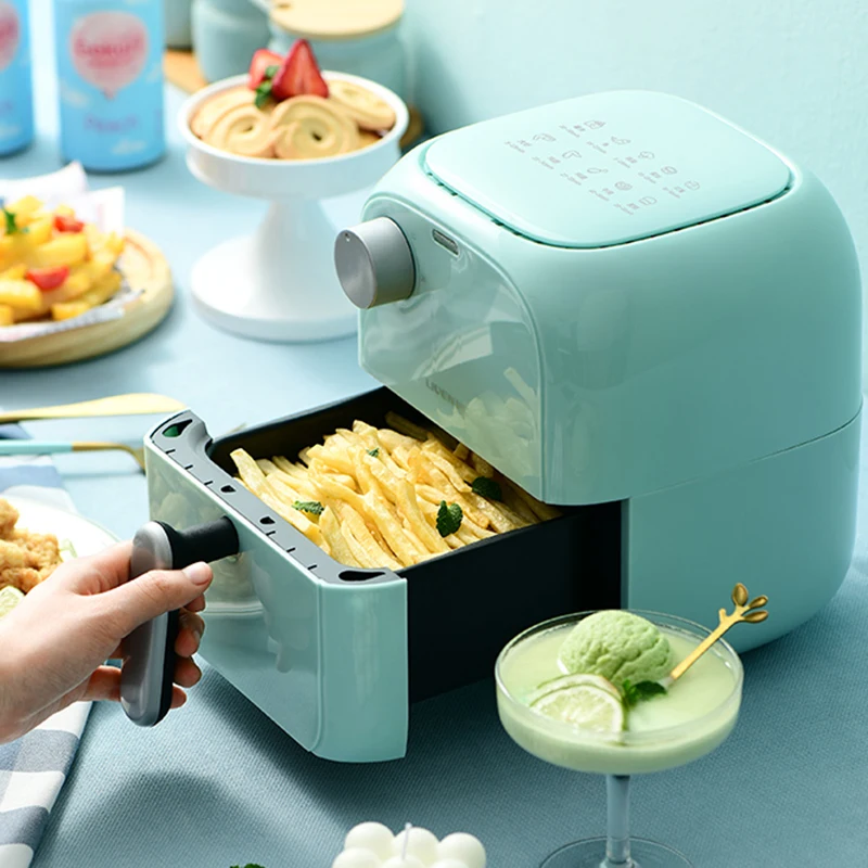 Kawaii Air Fryer Kids Egg Small Tools Electric Kitchen Oil-free Air Fryer Health French Fries Mini Nonstick Friggitrice Cooking