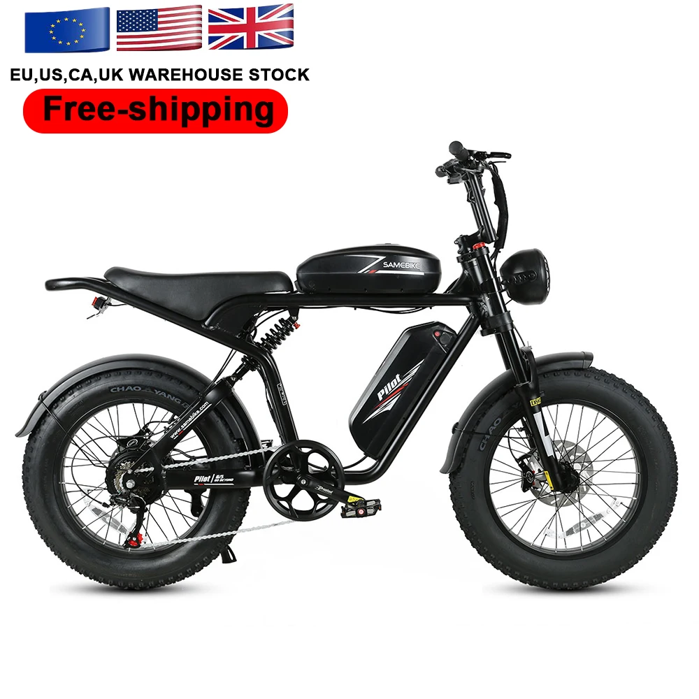 

USA Warehouse RTS 20" 48v 1000w 36ah Ebike Long Range Fat Tire Electric Mountain Bike