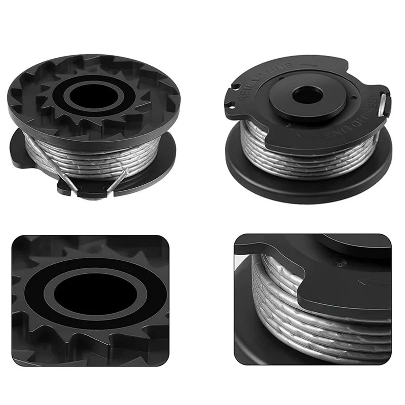 A92P 12 Pack String Trimmer F016800569 Spool Line With F016F04557 Spool Cover For Easy Grass Cut ART 23SL 26SL