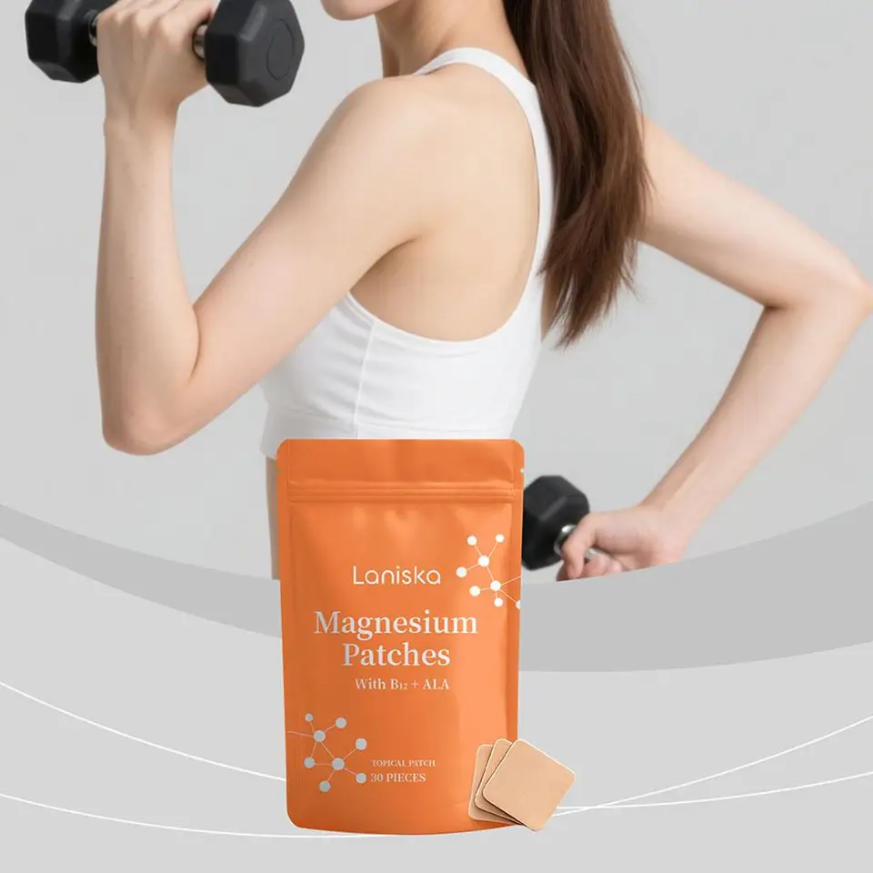 30 parches de magnesio multivitamínico para estimular el metabolismo, apoyo al apetito, transdérmico b12 vitamina e complejo para control de peso 3