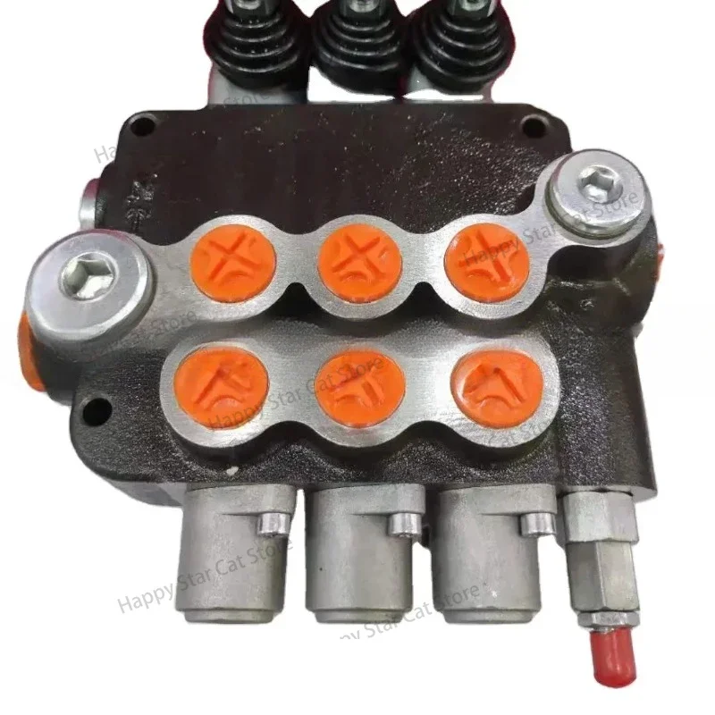 3 Spool Way P80 Monoblock Directional Control Valve Distributor Distribuitor Hidraulic  21GPM Used for Construcion Machinery