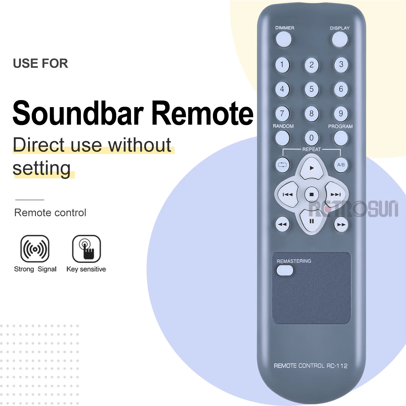 RC-112รีโมตคอนโทรลใหม่สำหรับรีโมตคอนโทรลของเชอร์วู้ด