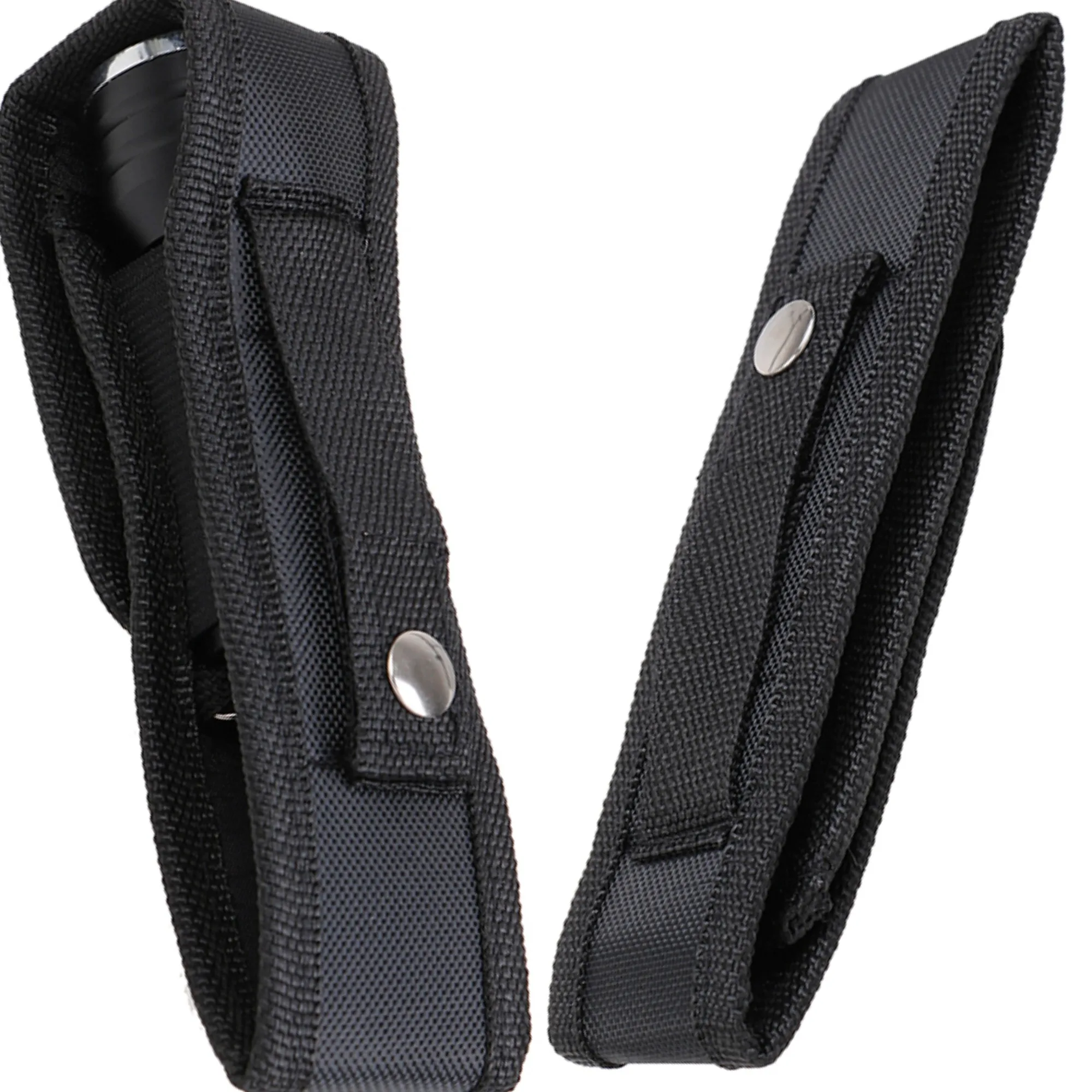 

Black Single Flashlight Pouch Nylon Belt Pouch Case Bag Flip Flashlight Cover Portable Strong Light Flashlight Cloth Cover