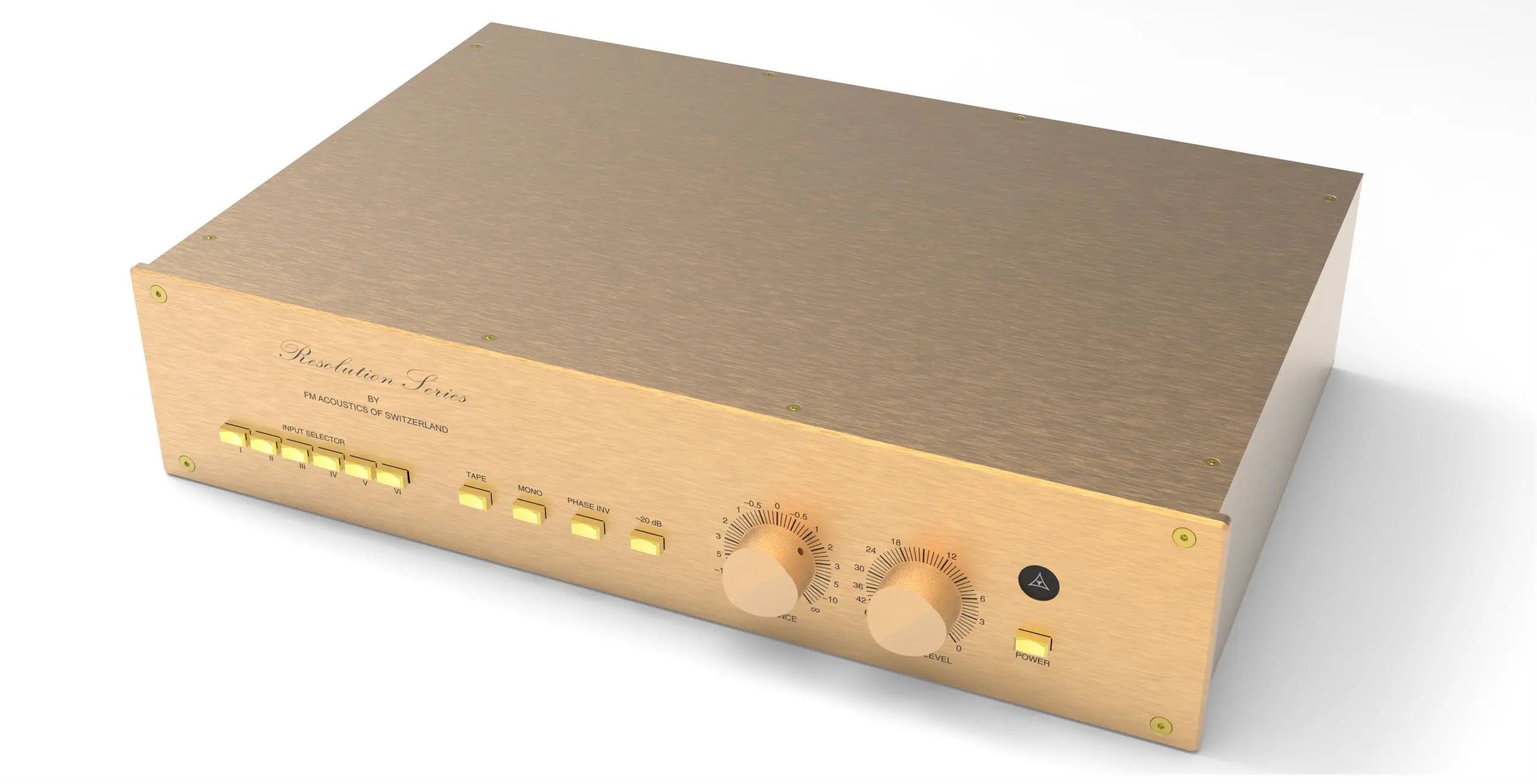 Reference FM Acoustics FM266MK II Golden All-Aluminum Power Amplifier Chassis Preamp Case DIY HiFi Box