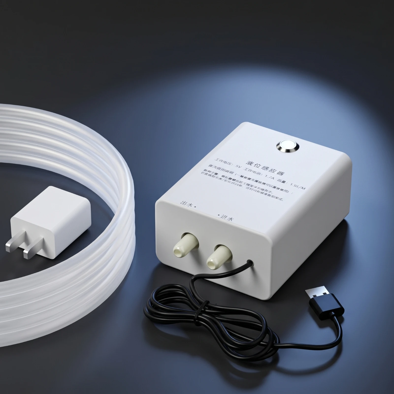 Liquid Pump with Silicone Tube Low-Voltage USB Liquid Pump Food-Grade Portable for DIYers, Coffee Machines, Humidifiers