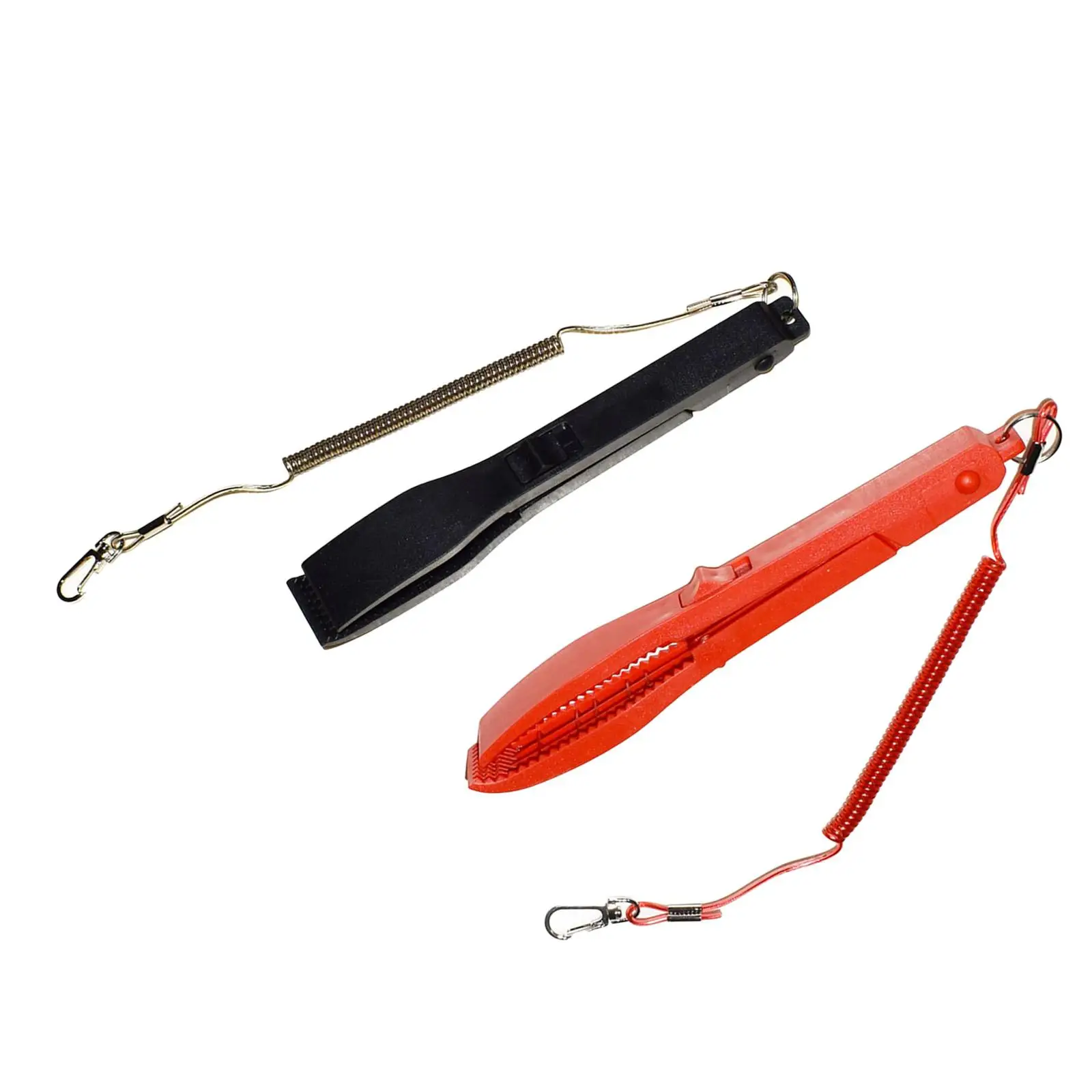 Fishing Pliers Lock Switch with Retractable Lanyard Floating Clamp Anti Slip