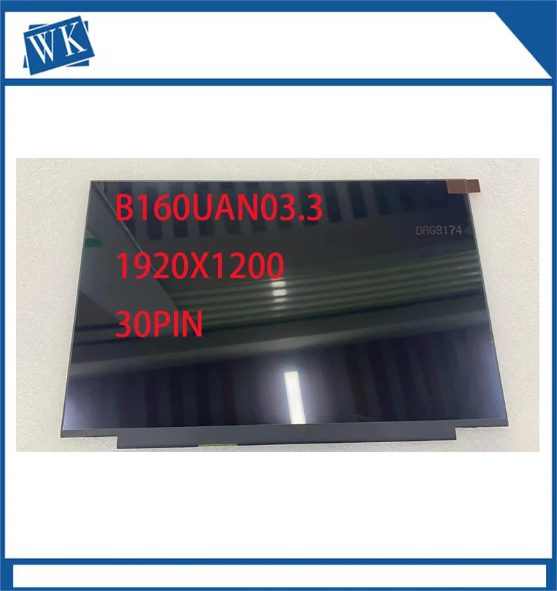 B160UAN03.3 for Asus LCD 16.0' HD 30 PIN WUXGA VWV EDP M1603QA-R7512