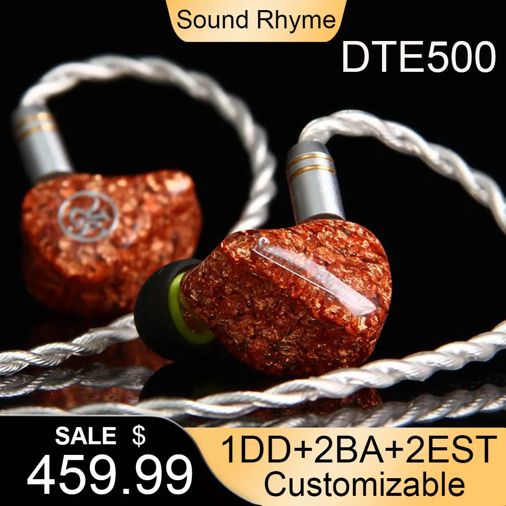 Sound Rhyme DTE500 1DD+2BA+2EST In-Ear HIFI Earphones Stage Ear Return High-Quality Headphone Professionally Customized Earphone