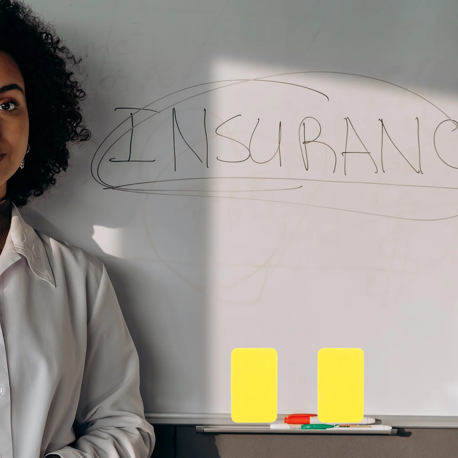 36 قطعة ممحاة السبورة خفيفة الوزن المحمولة إيفا ورأى محايات المسح الجاف للفصول الدراسية مكتب المنزل استخدام لوحات بيضاء السبورة #5