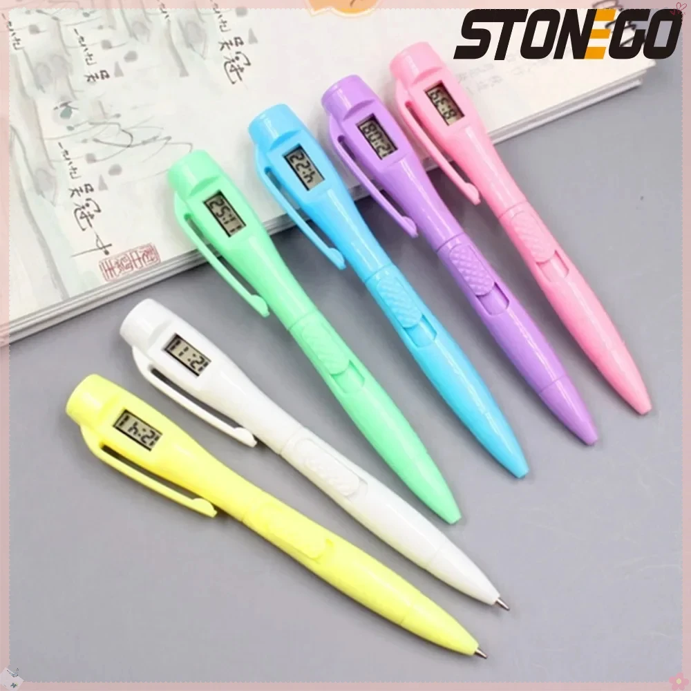 STONEGO Electronic Multi Function Pen with Clock for Exams Creative Office and School Supplies Blue Ink Ballpoint