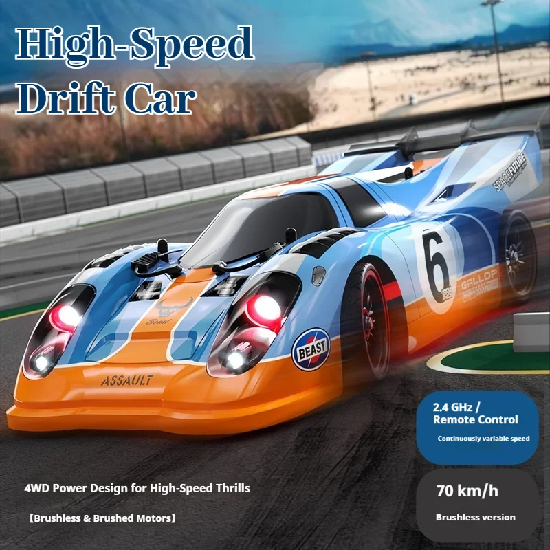 

Профессиональная радиоуправляемая модель автомобиля с плоским ходом и полным приводом, высокоскоростная бесщеточная электрическая раллийная дрифт-гонки, игрушка с дистанционным управлением в подарок