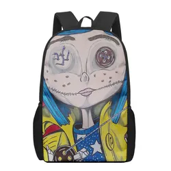 Coraline The Secret Door 3D Pattern School Bag for Children Girls Boys Casual Book Bags Laptop Backpack Woman Man Travel Bagpack