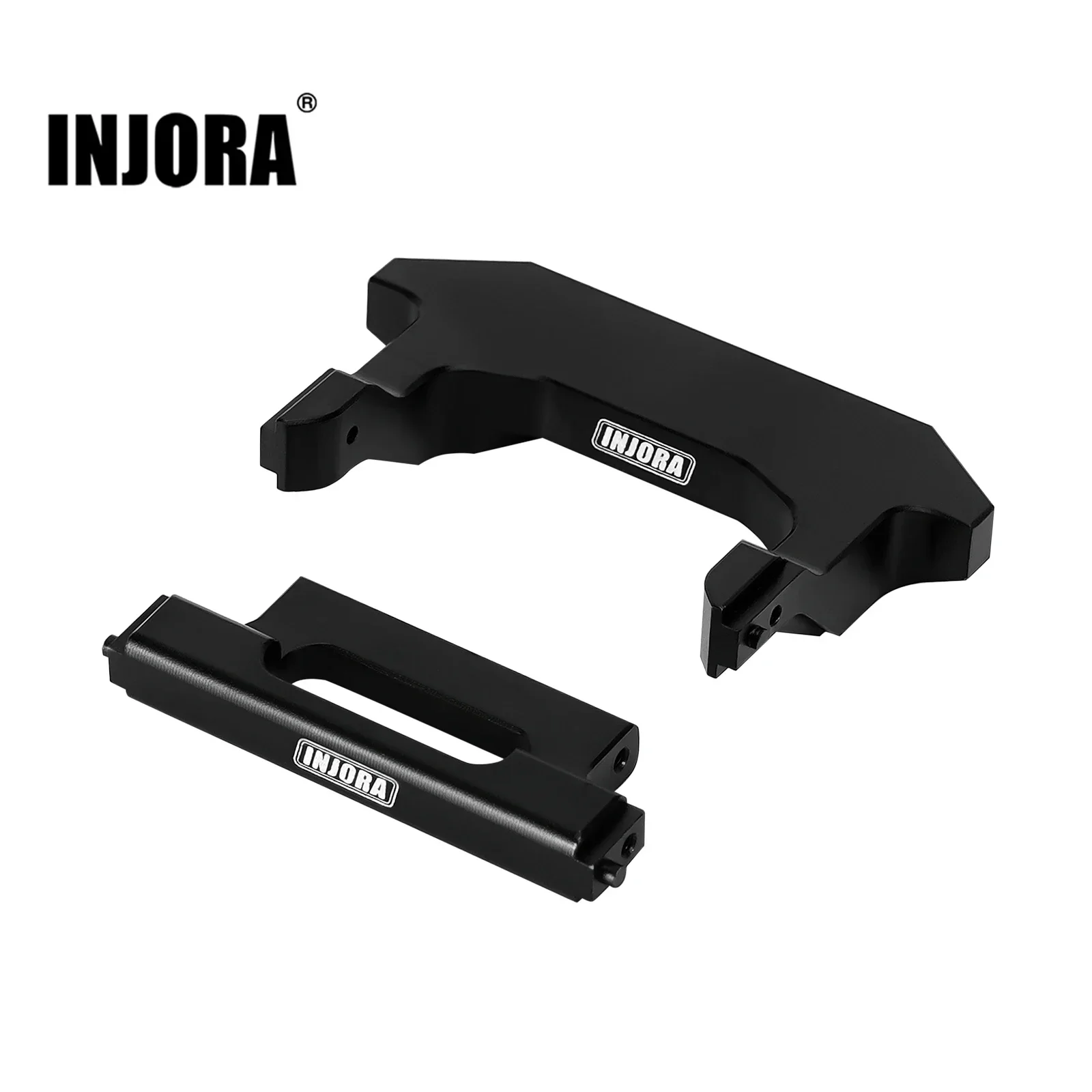 INJORA Aluminum IR60 Hard Body Front Bumper & Rear Mount for 1/24 Axial SCX24 Gladiator Power Wagon