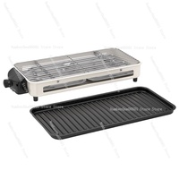 Indoor Outdoor Electric Grill Smokeless BBQ Griddle Pan Portable Roast Meat Machine