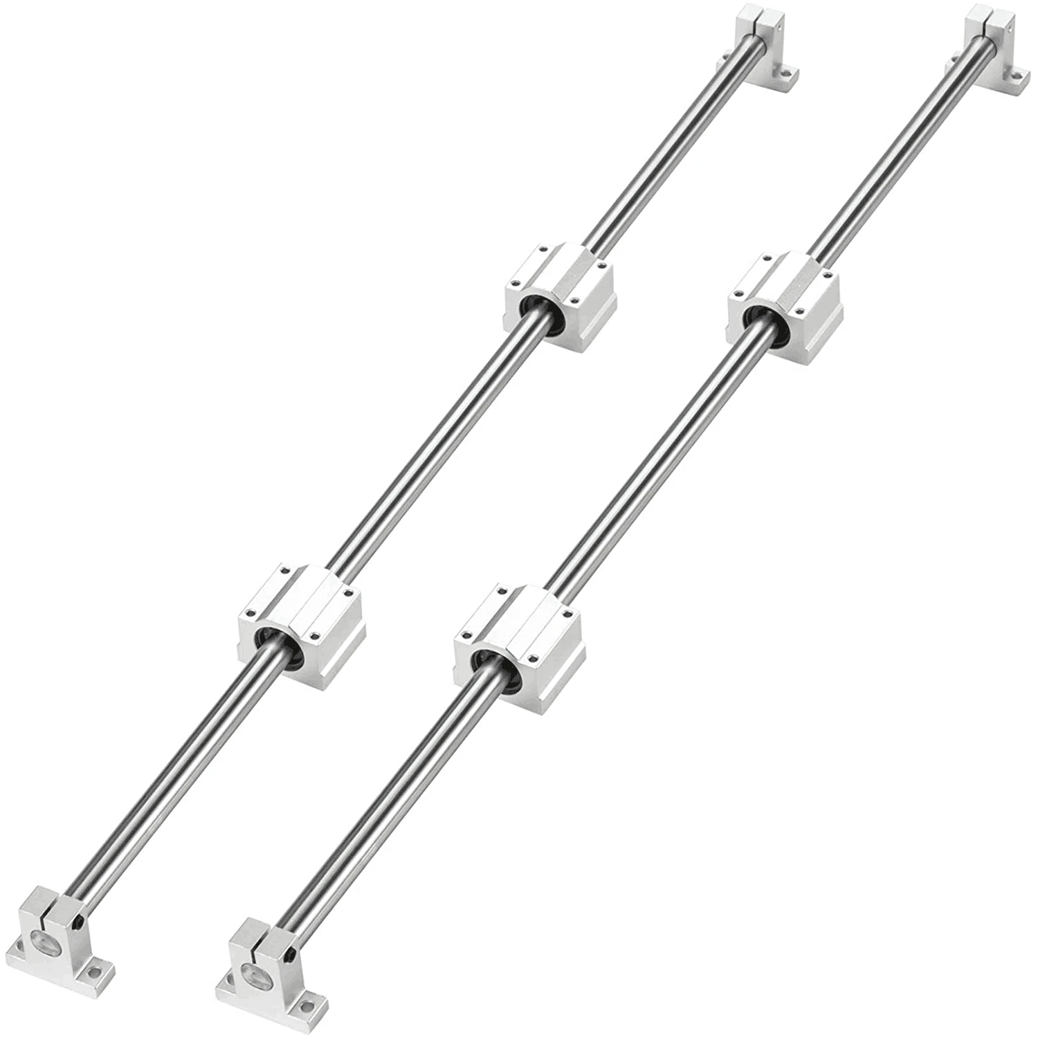 Imagem -06 - Suporte de Rolamento de Eixo Linear 12 mm 400 mm Assento de Rolamento Linear Scs12uu 10 Pcs por Conjunto