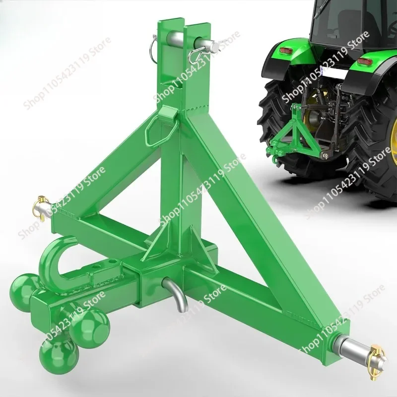 3 Point Hitch Receiver For Category 1 & 2, 2 Inch Receiver, With 3 Ball & Hook, Heavy Duty Trailer Hitch