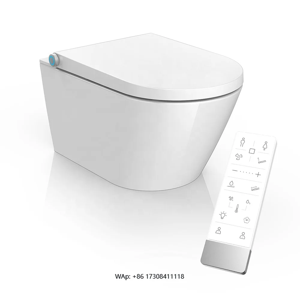 

Умный туалет современной гигиены для ванной комнаты, удобный для пользователя с дистанционным управлением