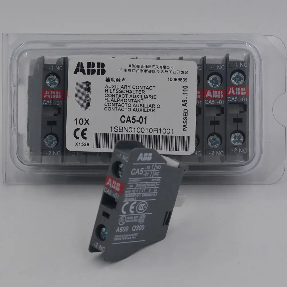 

10 pcs CA5-01 10069839 1SBN010010W1001 Auxiliary Contact Block
