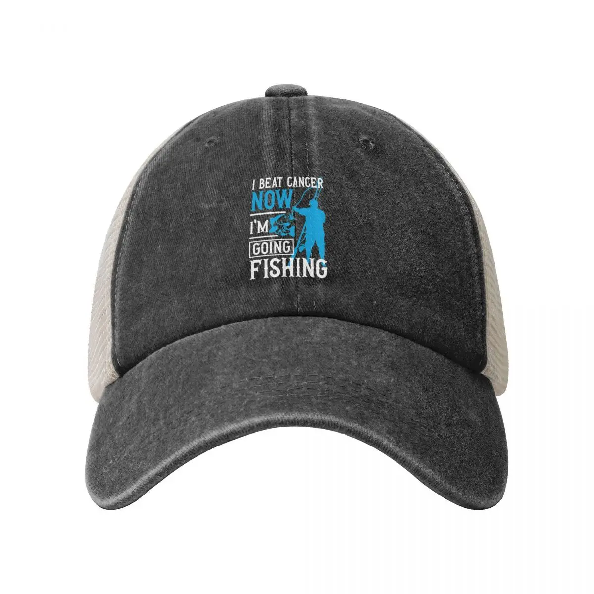 I Beat Cancer Now I'm Going Fishing Baseball Cap Bobble Hat Cosplay Boy Women's