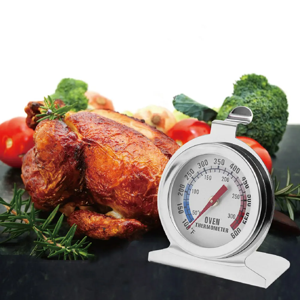

2pcs Stainless Steel Oven Thermometer Baking BBQ Roasting Accurate Temperature Measurement Kitchen Tool Wide Range for Bakers