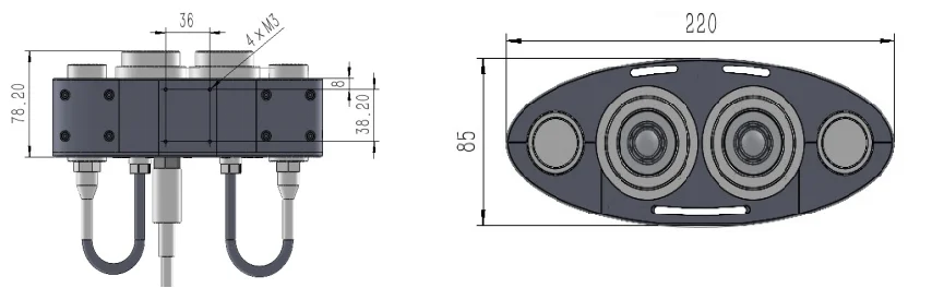 BLUEROV Seherfassungszgorithmus für Unterwasserroboter mit Lichtern im Meerwasser ZF-IPC-13J11 Fernglas-Webcam mit hoher Auflösung