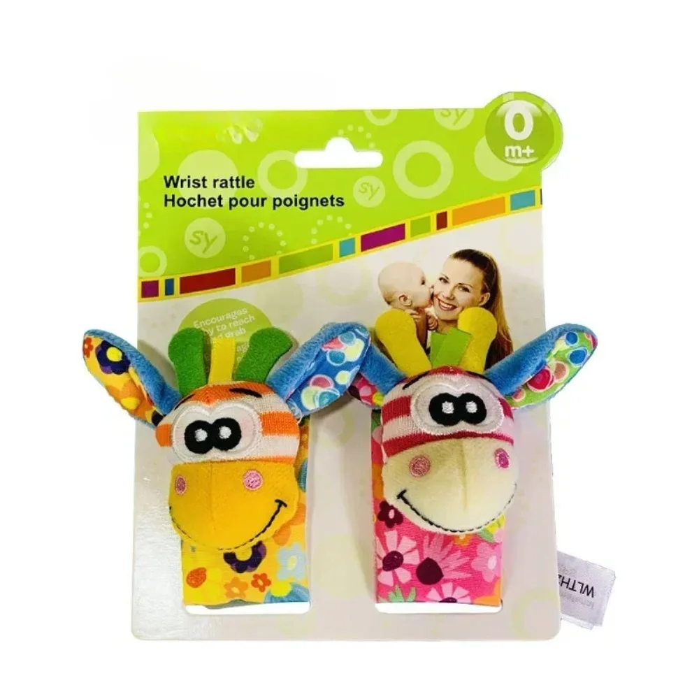 New Baby Drummer Toy Cute Plush Animal Wrist Drummer Foot Search Socks 0-24 Months Male Baby Girl Newborn Gift