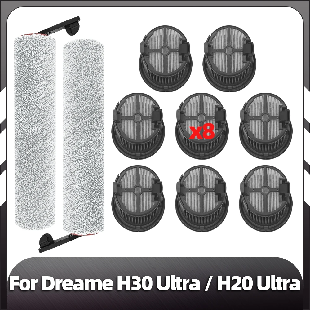 

Compatible for Dreame H30 Ultra / H20 Ultra Vacuum Replacement Brush HEPA Filter Spare Parts Accessories