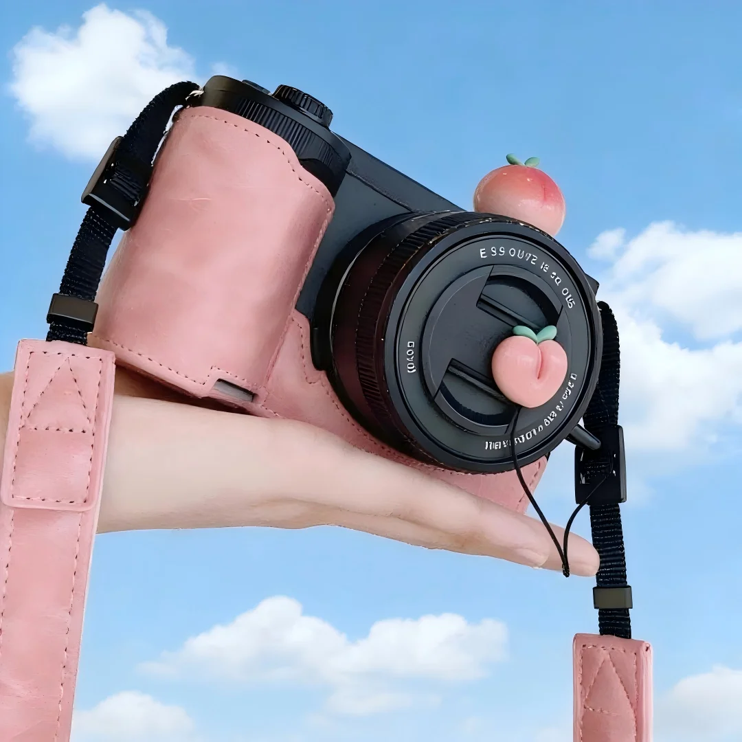 Cute Peach Series Hot Shoe Cover for Leica Q2 Fuji X100V X-T5 Sony ZV-1 Canon EOS R5 Nikon Z5 Camera Accessories view 2